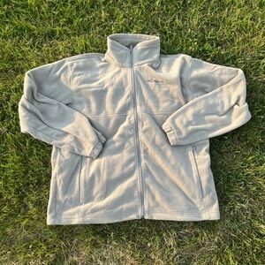 Columbia Men's Tan Fleece Jacket workwear vintage Carhartt sportswear sherpa.